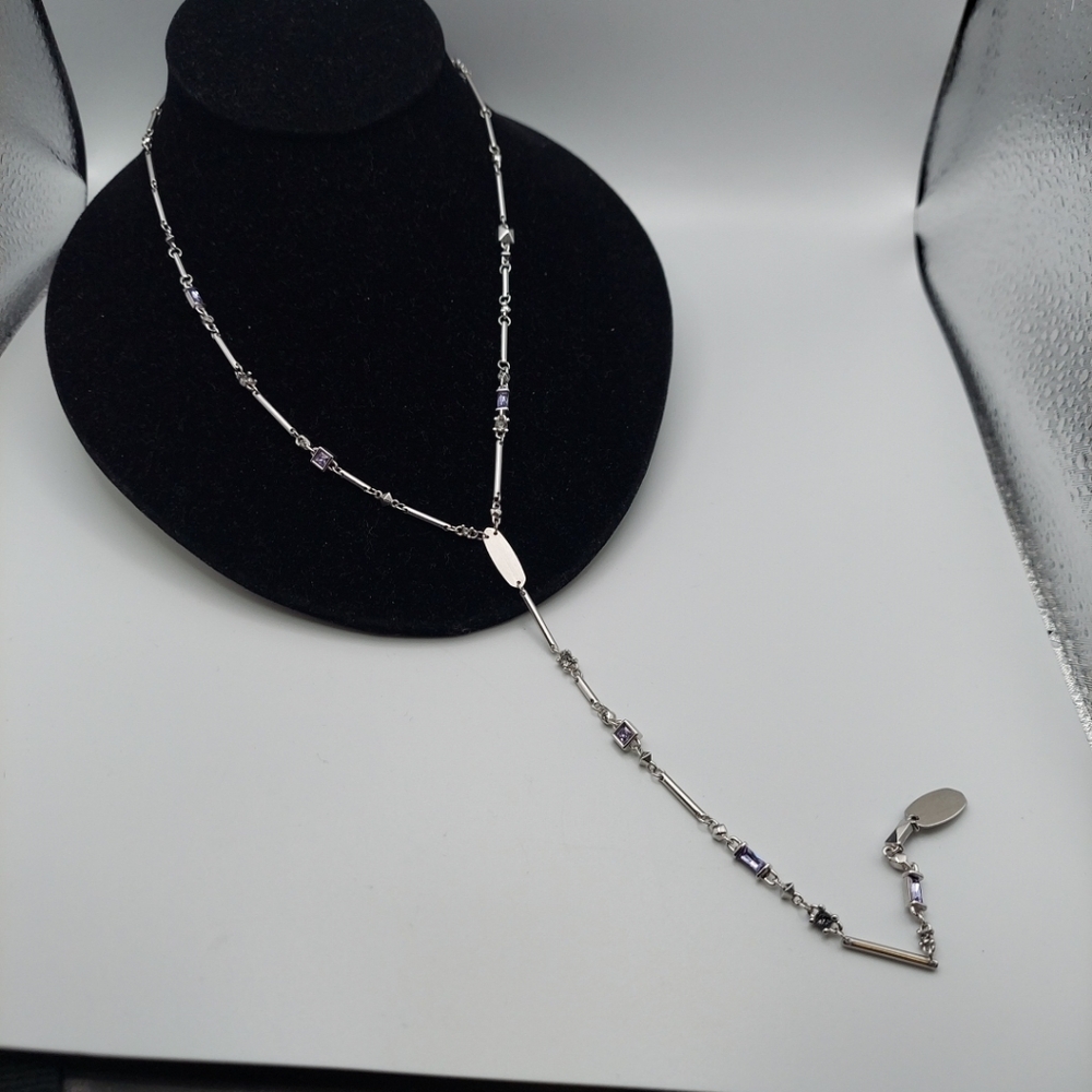Kendra Scott Silver Necklace with Purple Accents - Picture 3 of 16
